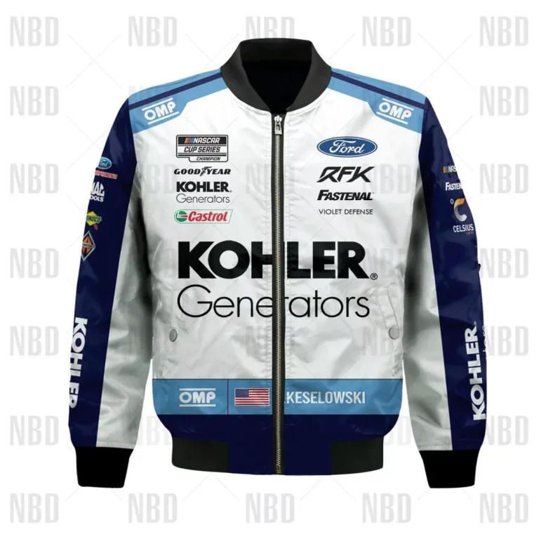 Nascar store - Loyal fans of Brad Keselowski's Bomber Jacket,Unisex Thick Coat,Kid Thick Coat:vintage nascar racing shirts,merch,uniform,hoodie,jackets,shorts,sweatshirt,outfits,clothes