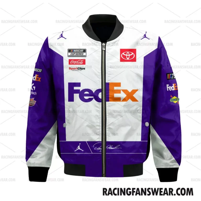 Nascar store - Loyal fans of Denny Hamlin's Bomber Jacket,Unisex Thick Coat,Kid Thick Coat:vintage nascar racing shirts,merch,uniform,hoodie,jackets,shorts,sweatshirt,outfits,clothes