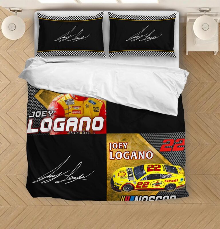 Nascar store - Loyal fans of Joey Logano's Bedding Duvet Cover + 1/2 Pillow Cases,Quilt + 1/2 Pillow Cases:vintage nascar racing suit,uniform,apparel,shirts,merch,hoodie,jackets,shorts,sweatshirt,outfits,clothes