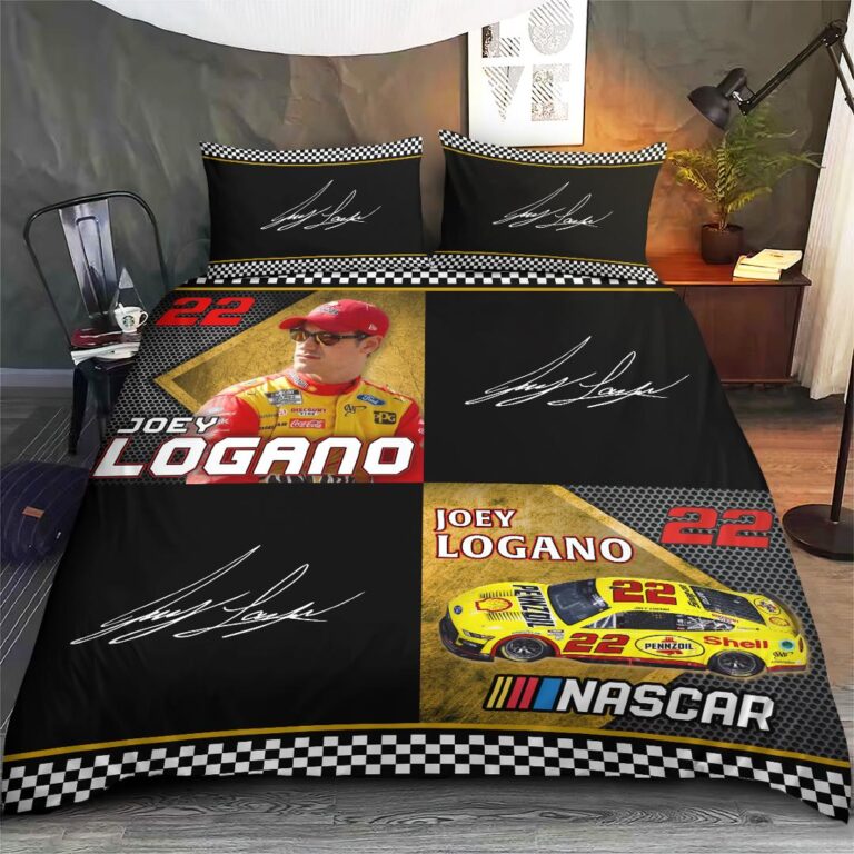 Nascar store - Loyal fans of Joey Logano's Bedding Duvet Cover + 1/2 Pillow Cases,Quilt + 1/2 Pillow Cases:vintage nascar racing suit,uniform,apparel,shirts,merch,hoodie,jackets,shorts,sweatshirt,outfits,clothes