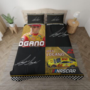 Nascar store - Loyal fans of Joey Logano's Bedding Duvet Cover + 1/2 Pillow Cases,Quilt + 1/2 Pillow Cases:vintage nascar racing suit,uniform,apparel,shirts,merch,hoodie,jackets,shorts,sweatshirt,outfits,clothes