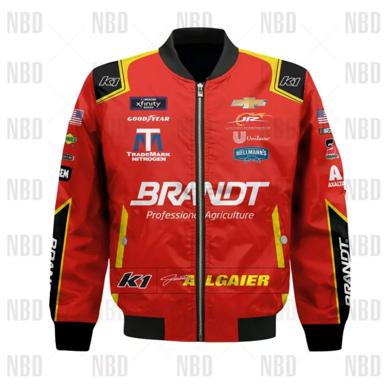 Nascar store - Loyal fans of Justin Allgaier's Bomber Jacket,Unisex Thick Coat,Kid Thick Coat:vintage nascar racing shirts,merch,uniform,hoodie,jackets,shorts,sweatshirt,outfits,clothes