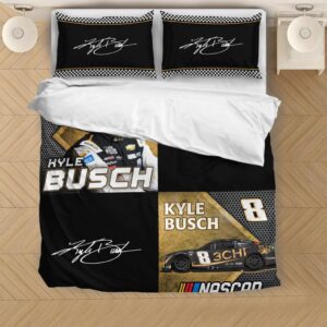 Nascar store - Loyal fans of Kyle Busch's Bedding Duvet Cover + 1/2 Pillow Cases,Quilt + 1/2 Pillow Cases:vintage nascar racing suit,uniform,apparel,shirts,merch,hoodie,jackets,shorts,sweatshirt,outfits,clothes