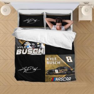 Nascar store - Loyal fans of Kyle Busch's Bedding Duvet Cover + 1/2 Pillow Cases,Quilt + 1/2 Pillow Cases:vintage nascar racing suit,uniform,apparel,shirts,merch,hoodie,jackets,shorts,sweatshirt,outfits,clothes