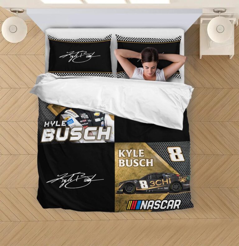 Nascar store - Loyal fans of Kyle Busch's Bedding Duvet Cover + 1/2 Pillow Cases,Quilt + 1/2 Pillow Cases:vintage nascar racing suit,uniform,apparel,shirts,merch,hoodie,jackets,shorts,sweatshirt,outfits,clothes