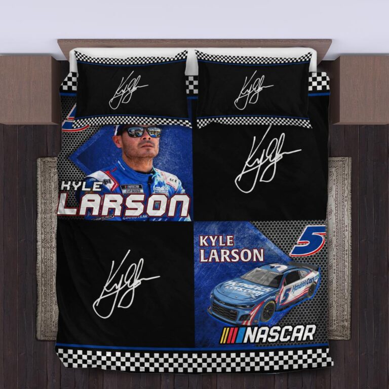 Nascar store - Loyal fans of Kyle Larson's Bedding Duvet Cover + 1/2 Pillow Cases,Quilt + 1/2 Pillow Cases:vintage nascar racing suit,uniform,apparel,shirts,merch,hoodie,jackets,shorts,sweatshirt,outfits,clothes