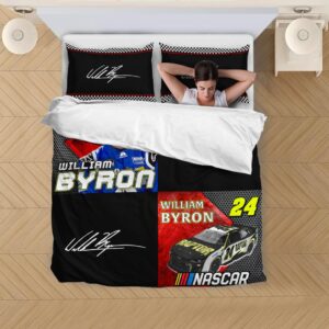 Nascar store - Loyal fans of William Byron's Bedding Duvet Cover + 1/2 Pillow Cases,Quilt + 1/2 Pillow Cases:vintage nascar racing suit,uniform,apparel,shirts,merch,hoodie,jackets,shorts,sweatshirt,outfits,clothes