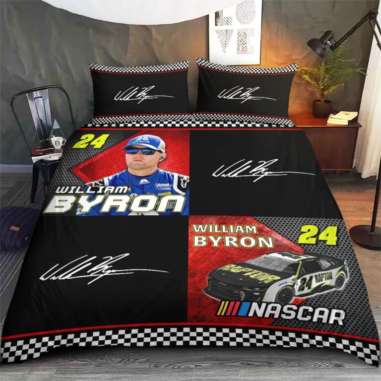 Nascar store - Loyal fans of William Byron's Bedding Duvet Cover + 1/2 Pillow Cases,Quilt + 1/2 Pillow Cases:vintage nascar racing suit,uniform,apparel,shirts,merch,hoodie,jackets,shorts,sweatshirt,outfits,clothes