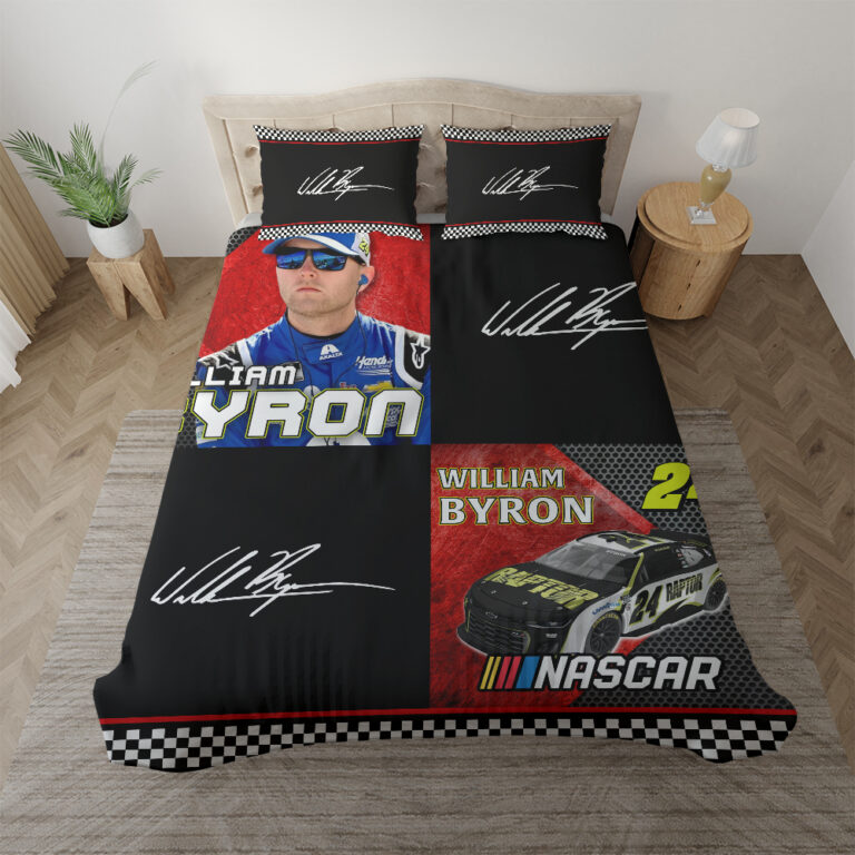 Nascar store - Loyal fans of William Byron's Bedding Duvet Cover + 1/2 Pillow Cases,Quilt + 1/2 Pillow Cases:vintage nascar racing suit,uniform,apparel,shirts,merch,hoodie,jackets,shorts,sweatshirt,outfits,clothes