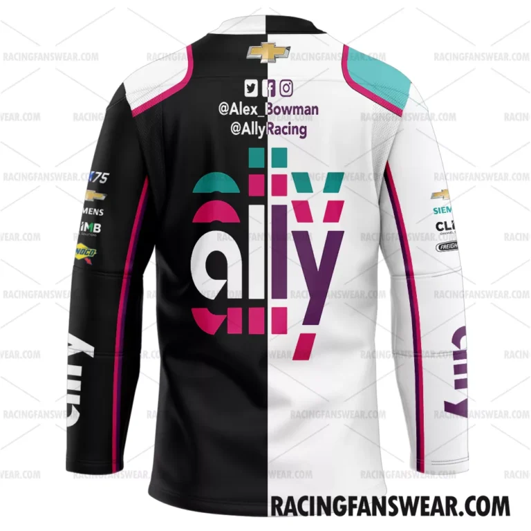 Nascar store - Loyal fans of Alex Bowman's Men's Hockey Jerseys,WoMen's Hockey Jerseys,Youth's Hockey Jerseys:vintage nascar racing suit,uniform,apparel,shirts,merch,hoodie,jackets,shorts,sweatshirt,outfits,clothes