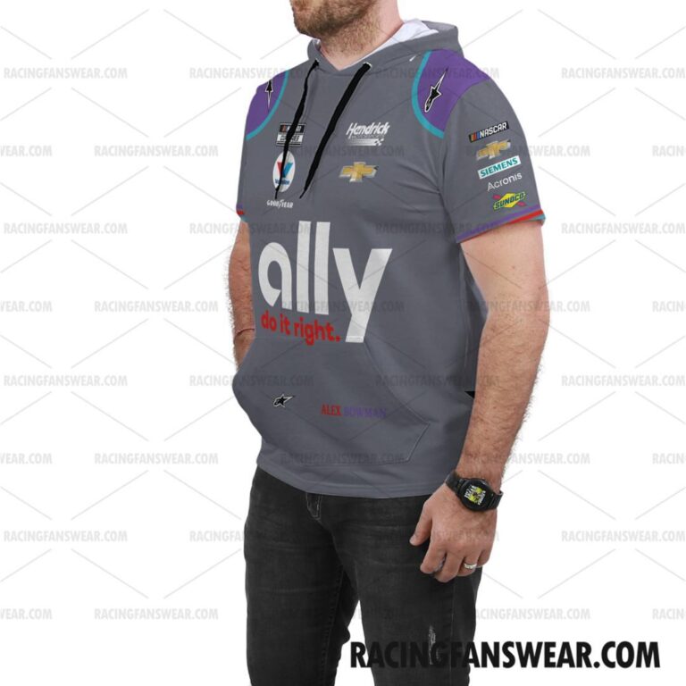 Nascar store - Loyal fans of Alex Bowman's Bomber Jacket,Unisex Thick Coat,Unisex Sleeveless Hoodie,Unisex Hooded T-Shirt,Kid Sleeveless Hoodie,Kid Hooded T-Shirts,Kid Thick Coat:vintage nascar racing suit,uniform,apparel,shirts,merch,hoodie,jackets,shorts,sweatshirt,outfits,clothes