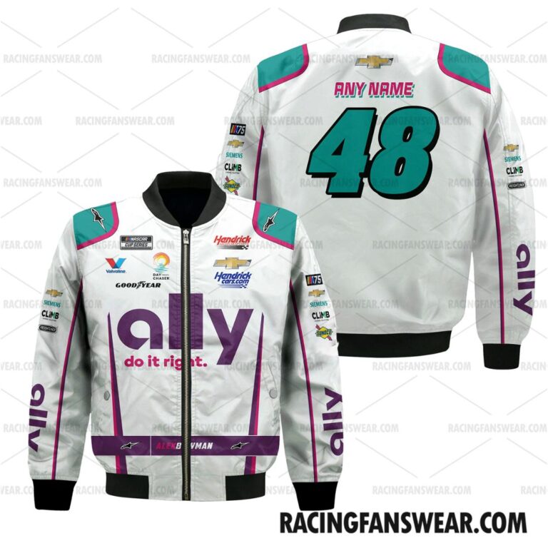 Nascar store - Loyal fans of Alex Bowman's Bomber Jacket,Unisex Thick Coat,Unisex Sleeveless Hoodie,Unisex Hooded T-Shirt,Kid Sleeveless Hoodie,Kid Hooded T-Shirts,Kid Thick Coat:vintage nascar racing suit,uniform,apparel,shirts,merch,hoodie,jackets,shorts,sweatshirt,outfits,clothes