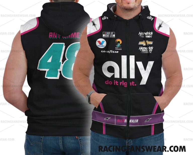 Nascar store - Loyal fans of Alex Bowman's Bomber Jacket,Unisex Thick Coat,Unisex Sleeveless Hoodie,Unisex Hooded T-Shirt,Kid Sleeveless Hoodie,Kid Hooded T-Shirts,Kid Thick Coat:vintage nascar racing suit,uniform,apparel,shirts,merch,hoodie,jackets,shorts,sweatshirt,outfits,clothes