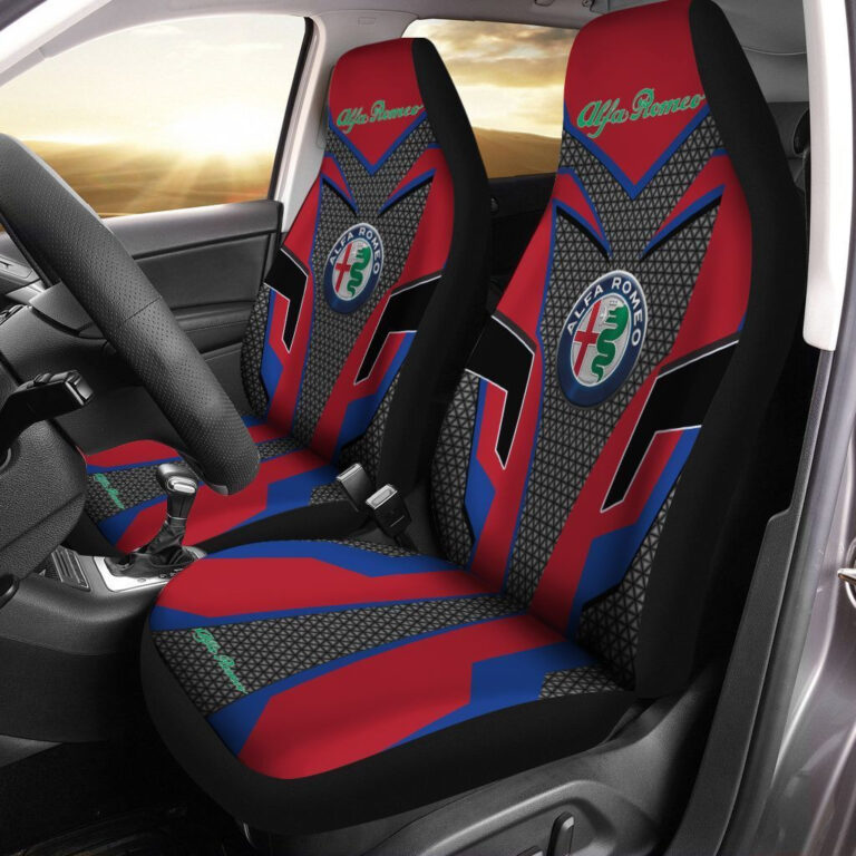 Alfa romeo store - Loyal fans of Alfa romeo's Set 2 Car Seat Cover:vintage Alfa romeo shirts,merch,suit,uniform,hoodie,jackets,shorts,sweatshirt,outfits,clothes