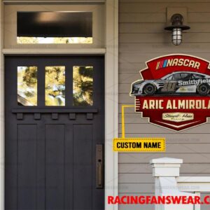 Aric Almirola Nascar Racing Customize Name Home Cut Metal Signs 1 Nascar store - Loyal fans of Aric Almirola's Cut Metal Signs:vintage nascar racing suit,uniform,apparel,shirts,merch,hoodie,jackets,shorts,sweatshirt,outfits,clothes