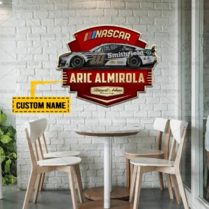 Nascar store - Loyal fans of Aric Almirola's Cut Metal Signs:vintage nascar racing suit,uniform,apparel,shirts,merch,hoodie,jackets,shorts,sweatshirt,outfits,clothes