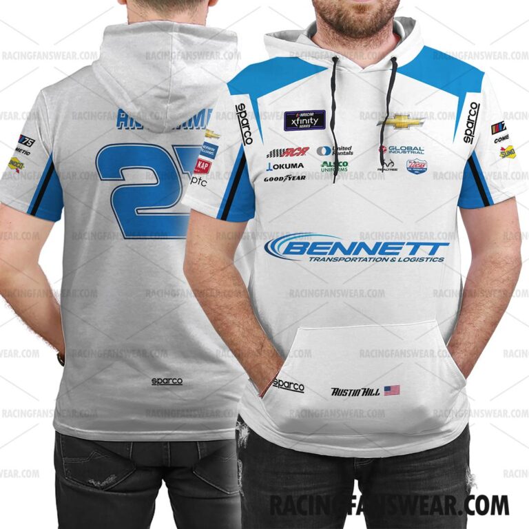 Nascar store - Loyal fans of Austin Hill's Bomber Jacket,Unisex Thick Coat,Unisex Sleeveless Hoodie,Unisex Hooded T-Shirt,Kid Sleeveless Hoodie,Kid Hooded T-Shirts,Kid Thick Coat:vintage nascar racing suit,uniform,apparel,shirts,merch,hoodie,jackets,shorts,sweatshirt,outfits,clothes