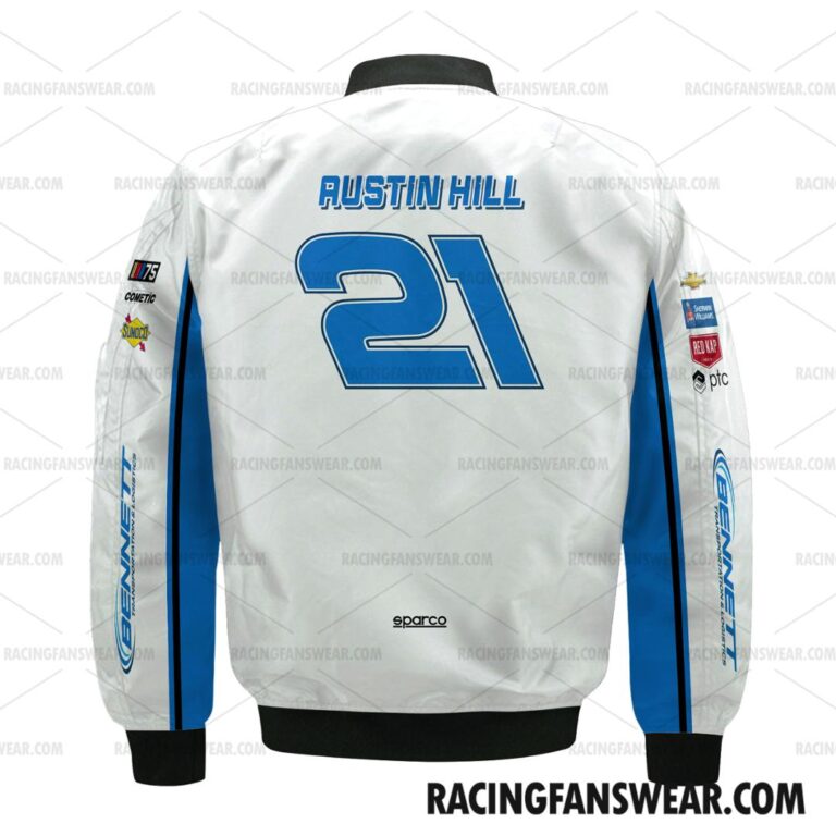 Nascar store - Loyal fans of Austin Hill's Bomber Jacket,Unisex Thick Coat,Unisex Sleeveless Hoodie,Unisex Hooded T-Shirt,Kid Sleeveless Hoodie,Kid Hooded T-Shirts,Kid Thick Coat:vintage nascar racing suit,uniform,apparel,shirts,merch,hoodie,jackets,shorts,sweatshirt,outfits,clothes