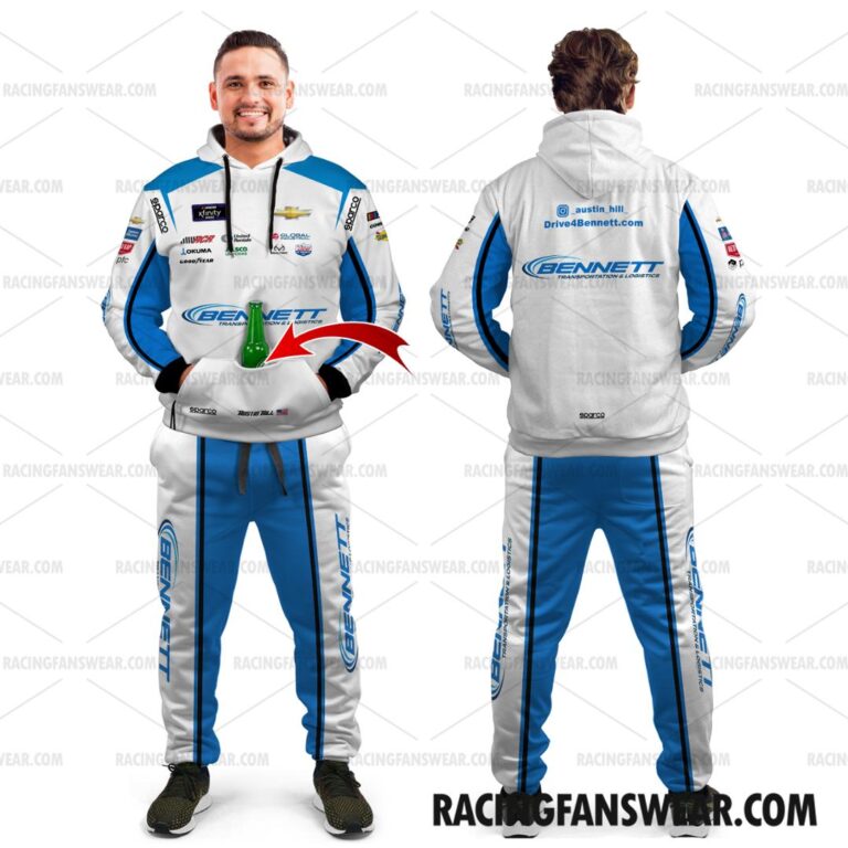 Nascar store - Loyal fans of Austin Hill's Combo Unisex Pop Top Hoodie + Unisex Long Pants,Unisex Pop Top Hoodie,Unisex Long Pants:vintage nascar racing suit,uniform,apparel,shirts,merch,hoodie,jackets,shorts,sweatshirt,outfits,clothes