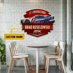 Nascar store - Loyal fans of Brad Keselowski's Cut Metal Signs:vintage nascar racing suit,uniform,apparel,shirts,merch,hoodie,jackets,shorts,sweatshirt,outfits,clothes