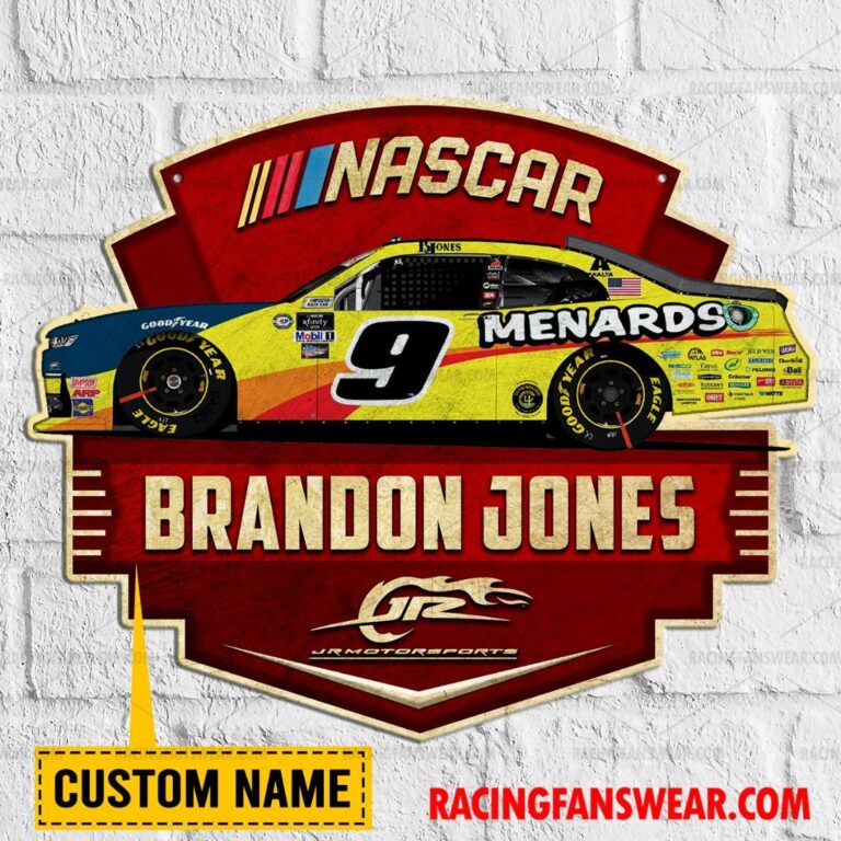 Nascar store - Loyal fans of Brandon Jones's Cut Metal Signs:vintage nascar racing suit,uniform,apparel,shirts,merch,hoodie,jackets,shorts,sweatshirt,outfits,clothes