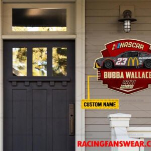 Bubba Wallace Nascar Racing Customize Name Home Cut Metal Signs 1 Nascar store - Loyal fans of Bubba Wallace's Cut Metal Signs:vintage nascar racing suit,uniform,apparel,shirts,merch,hoodie,jackets,shorts,sweatshirt,outfits,clothes