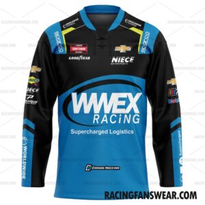 Nascar store - Loyal fans of Carson Hocevar's Men's Hockey Jerseys,WoMen's Hockey Jerseys,Youth's Hockey Jerseys:vintage nascar racing suit,uniform,apparel,shirts,merch,hoodie,jackets,shorts,sweatshirt,outfits,clothes