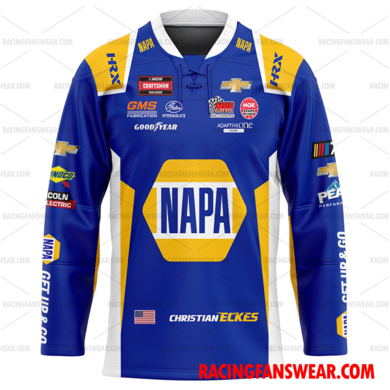 Nascar store - Loyal fans of Christian Eckes's Unisex Baseball Jerseys,Kid Baseball Jerseys,Youth Baseball Jerseys,Men's Hockey Jerseys,WoMen's Hockey Jerseys,Youth's Hockey Jerseys:vintage nascar racing suit,uniform,apparel,shirts,merch,hoodie,jackets,shorts,sweatshirt,outfits,clothes