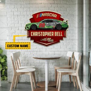 Nascar store - Loyal fans of Christopher Bell's Cut Metal Signs:vintage nascar racing suit,uniform,apparel,shirts,merch,hoodie,jackets,shorts,sweatshirt,outfits,clothes