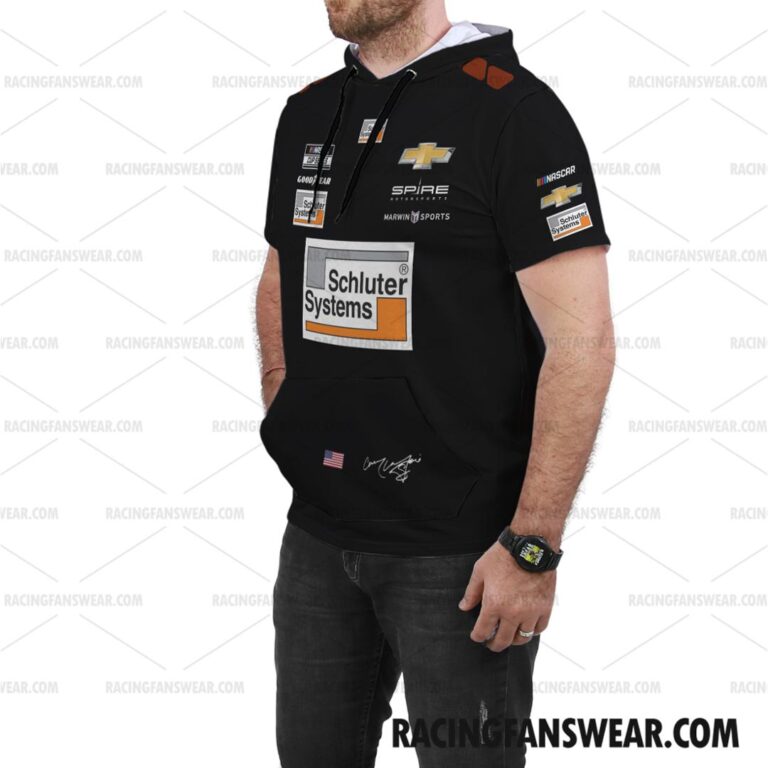 Nascar store - Loyal fans of Corey LaJoie's Unisex Sleeveless Hoodie,Unisex Hooded T-Shirt,Kid Sleeveless Hoodie,Kid Hooded T-Shirts:vintage nascar racing suit,uniform,apparel,shirts,merch,hoodie,jackets,shorts,sweatshirt,outfits,clothes