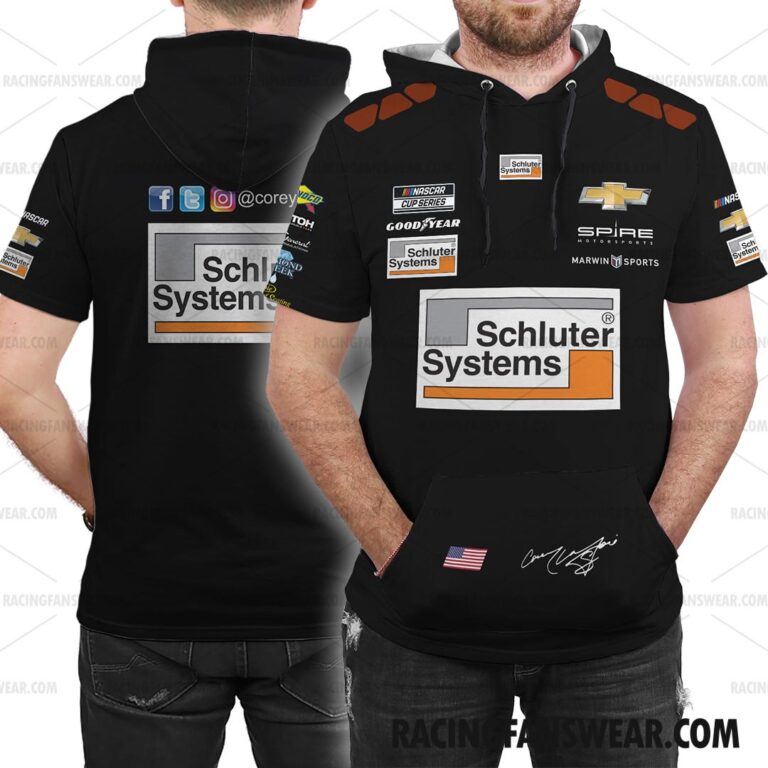 Nascar store - Loyal fans of Corey LaJoie's Unisex Sleeveless Hoodie,Unisex Hooded T-Shirt,Kid Sleeveless Hoodie,Kid Hooded T-Shirts:vintage nascar racing suit,uniform,apparel,shirts,merch,hoodie,jackets,shorts,sweatshirt,outfits,clothes