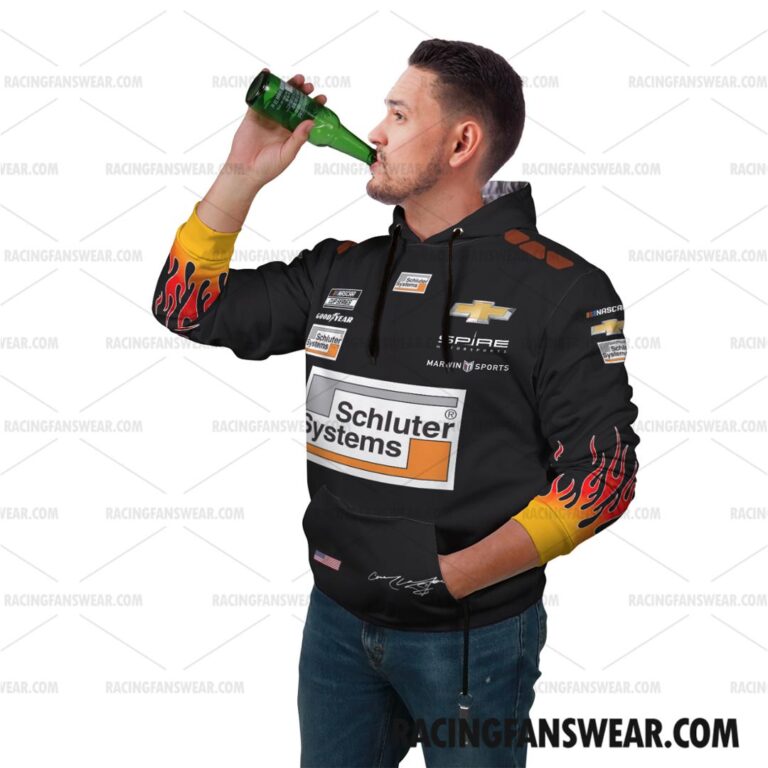 Nascar store - Loyal fans of Corey LaJoie's Combo Unisex Pop Top Hoodie + Unisex Long Pants,Unisex Pop Top Hoodie,Unisex Long Pants:vintage nascar racing suit,uniform,apparel,shirts,merch,hoodie,jackets,shorts,sweatshirt,outfits,clothes