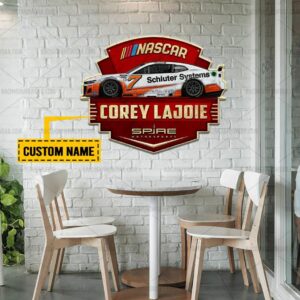 Nascar store - Loyal fans of Corey Lajoie's Cut Metal Signs:vintage nascar racing suit,uniform,apparel,shirts,merch,hoodie,jackets,shorts,sweatshirt,outfits,clothes