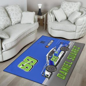 Daniel Suarez Nascar TrackHouse Racing Carpet Living Room Area Rugs Doormats Blanket Flag Home 2 Nascar store - Loyal fans of Daniel Suarez's Rug,Doormat,Blanket Microfiber Fleece,Blanket Premium Sherpa,House Flag:vintage nascar racing suit,uniform,apparel,shirts,merch,hoodie,jackets,shorts,sweatshirt,outfits,clothes
