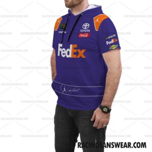 Denny Hamlin Nascar 2018 Racing Film Suit Uniform Apparel Clothes Adult Kid Sleeveless Hoodie Hooded T-Shirt 4 Nascar store - Loyal fans of Denny Hamlin's Unisex Sleeveless Hoodie,Unisex Hooded T-Shirt,Kid Sleeveless Hoodie,Kid Hooded T-Shirts:vintage nascar racing suit,uniform,apparel,shirts,merch,hoodie,jackets,shorts,sweatshirt,outfits,clothes