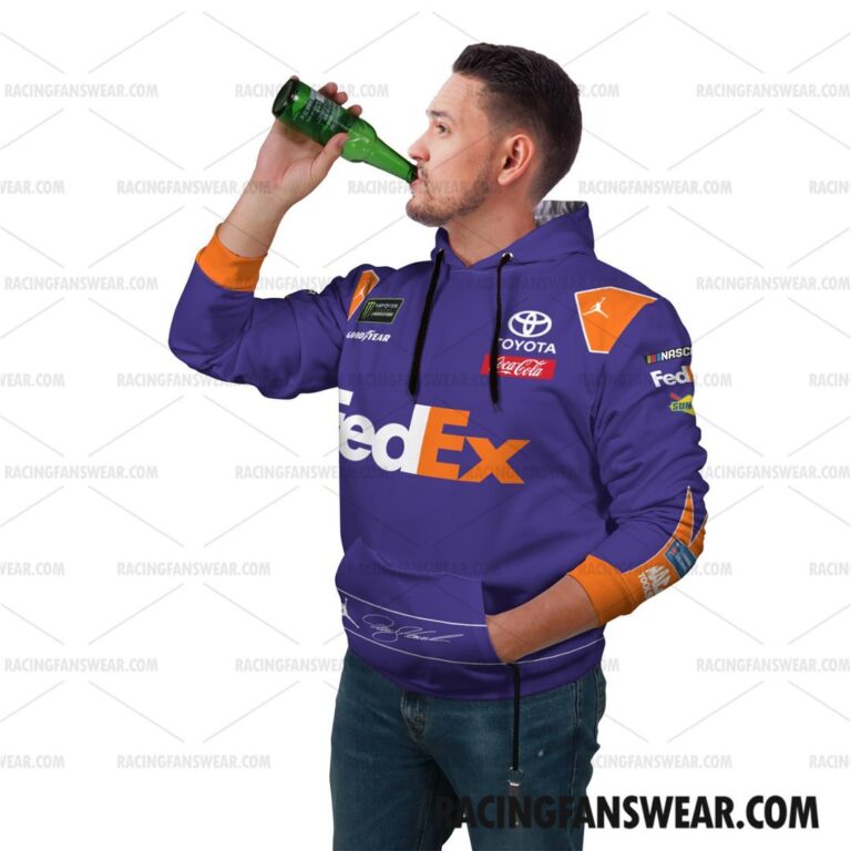 Nascar store - Loyal fans of Denny Hamlin's Combo Unisex Pop Top Hoodie + Unisex Long Pants,Unisex Pop Top Hoodie,Unisex Long Pants:vintage nascar racing suit,uniform,apparel,shirts,merch,hoodie,jackets,shorts,sweatshirt,outfits,clothes