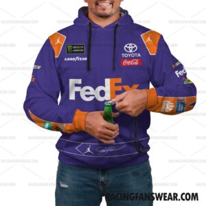 Denny Hamlin Nascar 2018 Racing Film Suit Uniform Apparel Clothes Pop Top Hoodie Long Pant 3 Nascar store - Loyal fans of Denny Hamlin's Combo Unisex Pop Top Hoodie + Unisex Long Pants,Unisex Pop Top Hoodie,Unisex Long Pants:vintage nascar racing suit,uniform,apparel,shirts,merch,hoodie,jackets,shorts,sweatshirt,outfits,clothes