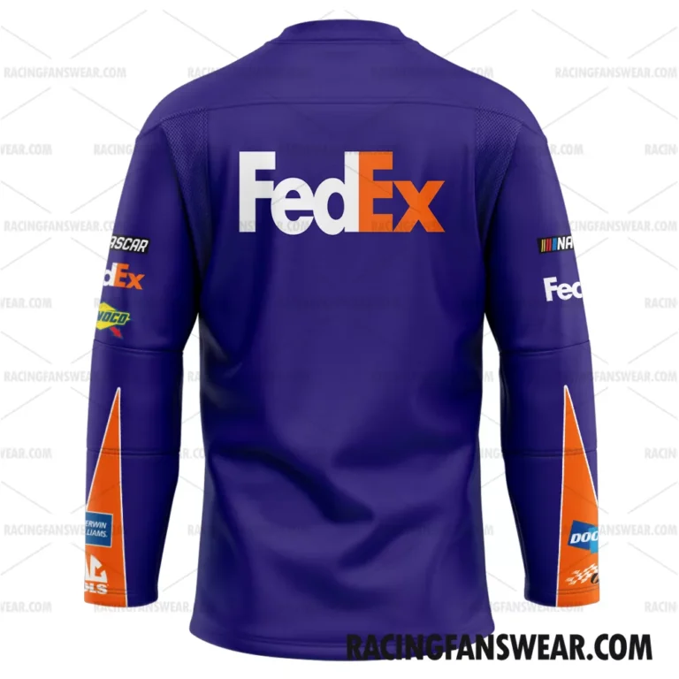 Nascar store - Loyal fans of Denny Hamlin's Men's Hockey Jerseys,WoMen's Hockey Jerseys,Youth's Hockey Jerseys:vintage nascar racing suit,uniform,apparel,shirts,merch,hoodie,jackets,shorts,sweatshirt,outfits,clothes