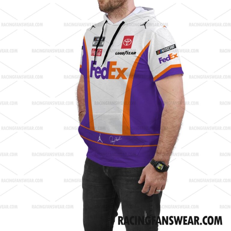 Nascar store - Loyal fans of Denny Hamlin's Unisex Sleeveless Hoodie,Unisex Hooded T-Shirt,Kid Sleeveless Hoodie,Kid Hooded T-Shirts:vintage nascar racing suit,uniform,apparel,shirts,merch,hoodie,jackets,shorts,sweatshirt,outfits,clothes