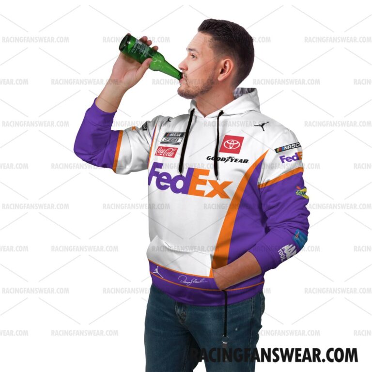 Nascar store - Loyal fans of Denny Hamlin's Combo Unisex Pop Top Hoodie + Unisex Long Pants,Unisex Pop Top Hoodie,Unisex Long Pants:vintage nascar racing suit,uniform,apparel,shirts,merch,hoodie,jackets,shorts,sweatshirt,outfits,clothes