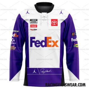 Denny Hamlin Nascar Racing 2023 Customize Name and Number Clothes Baseball Jersey Hockey Jersey 3 Nascar store - Loyal fans of Denny Hamlin's Unisex Baseball Jerseys,Kid Baseball Jerseys,Youth Baseball Jerseys,Men's Hockey Jerseys,WoMen's Hockey Jerseys,Youth's Hockey Jerseys:vintage nascar racing suit,uniform,apparel,shirts,merch,hoodie,jackets,shorts,sweatshirt,outfits,clothes