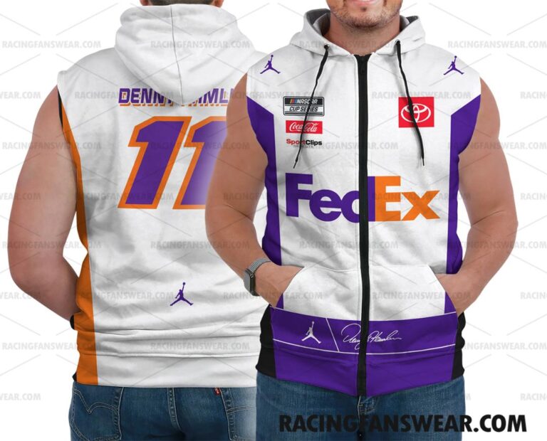 Nascar store - Loyal fans of Denny Hamlin's Bomber Jacket,Unisex Thick Coat,Unisex Sleeveless Hoodie,Unisex Hooded T-Shirt,Kid Sleeveless Hoodie,Kid Hooded T-Shirts,Kid Thick Coat:vintage nascar racing suit,uniform,apparel,shirts,merch,hoodie,jackets,shorts,sweatshirt,outfits,clothes