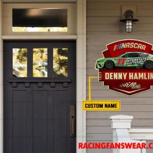Nascar store - Loyal fans of Denny Hamlin's Cut Metal Signs:vintage nascar racing suit,uniform,apparel,shirts,merch,hoodie,jackets,shorts,sweatshirt,outfits,clothes