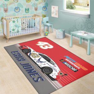 Erik Jones Nascar Petty GMS Motorsports Racing Carpet Living Room Area Rugs Doormats Blanket Flag Home 4 Nascar store - Loyal fans of Erik Jones's Rug,Doormat,Blanket Microfiber Fleece,Blanket Premium Sherpa,House Flag:vintage nascar racing suit,uniform,apparel,shirts,merch,hoodie,jackets,shorts,sweatshirt,outfits,clothes