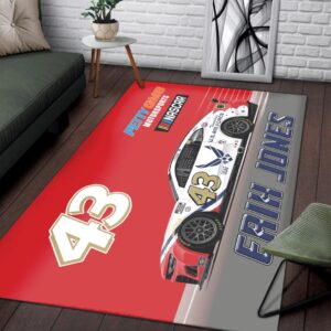 Erik Jones Nascar Petty GMS Motorsports Racing Carpet Living Room Area Rugs Doormats Blanket Flag Home 1 Nascar store - Loyal fans of Erik Jones's Rug,Doormat,Blanket Microfiber Fleece,Blanket Premium Sherpa,House Flag:vintage nascar racing suit,uniform,apparel,shirts,merch,hoodie,jackets,shorts,sweatshirt,outfits,clothes