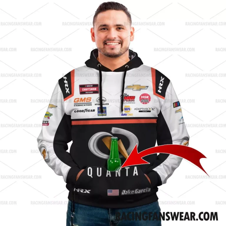 Nascar store - Loyal fans of Jake Garcia's Combo Unisex Pop Top Hoodie + Unisex Long Pants,Unisex Pop Top Hoodie,Unisex Long Pants:vintage nascar racing suit,uniform,apparel,shirts,merch,hoodie,jackets,shorts,sweatshirt,outfits,clothes