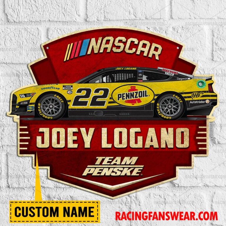 Nascar store - Loyal fans of Joey Logano's Cut Metal Signs:vintage nascar racing suit,uniform,apparel,shirts,merch,hoodie,jackets,shorts,sweatshirt,outfits,clothes