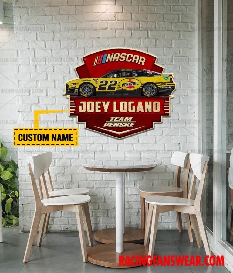 Nascar store - Loyal fans of Joey Logano's Cut Metal Signs:vintage nascar racing suit,uniform,apparel,shirts,merch,hoodie,jackets,shorts,sweatshirt,outfits,clothes