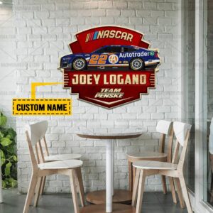 Nascar store - Loyal fans of Joey Logano's Cut Metal Signs:vintage nascar racing suit,uniform,apparel,shirts,merch,hoodie,jackets,shorts,sweatshirt,outfits,clothes