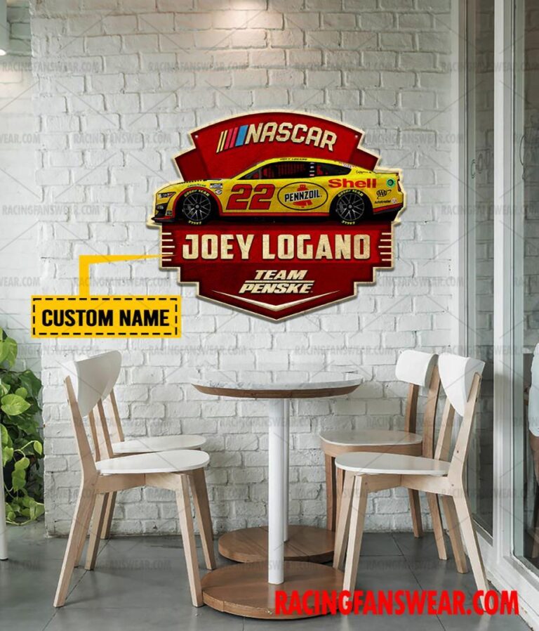 Nascar store - Loyal fans of Joey Logano's Cut Metal Signs:vintage nascar racing suit,uniform,apparel,shirts,merch,hoodie,jackets,shorts,sweatshirt,outfits,clothes